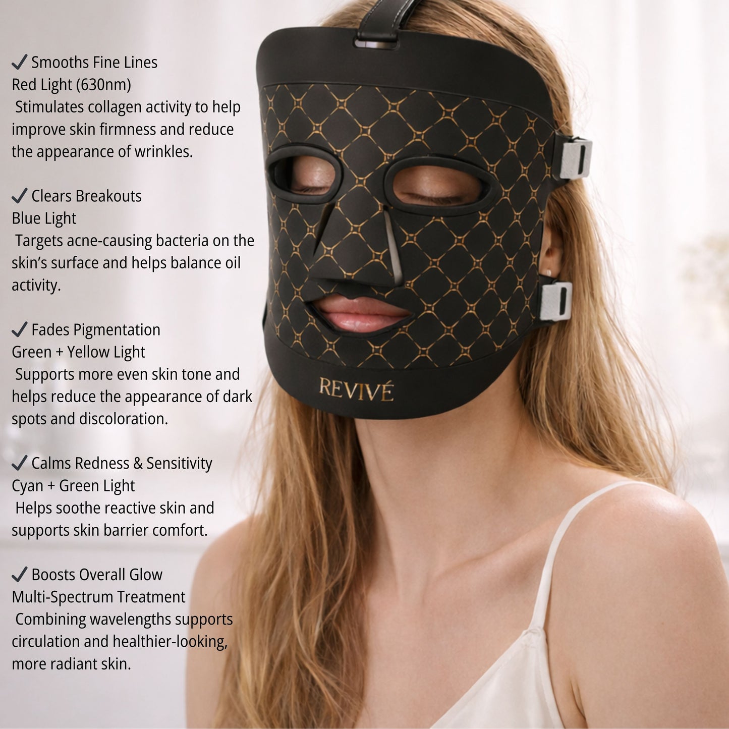 REVIVÉ 7-Light LED Therapy Mask